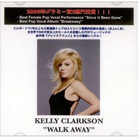 Kelly Clarkson Walk Away Japanese Promo CD-R acetate — RareVinyl.com