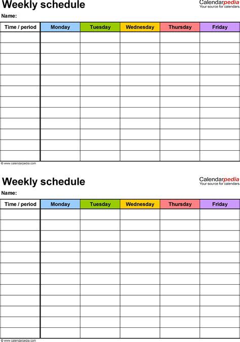 Weekly Schedule Spreadsheet Spreadsheet Downloa weekly planner spreadsheet template. weekly ...