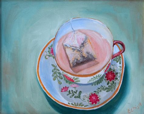 Tea Cup, Original Oil Painting, 8"x10" by CarpeLuxArt on Etsy | Original oil painting, Oil ...