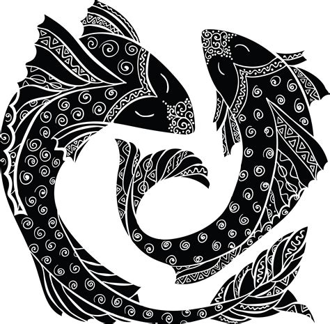 Free Clipart Of Horoscope Astrology Zodiac Pisces Fish