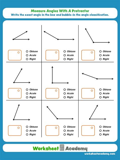 4th Grade Angles Worksheets