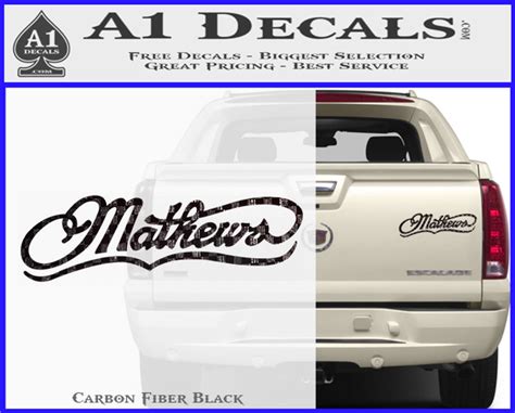 Mathews Archery Decal Sticker DN » A1 Decals