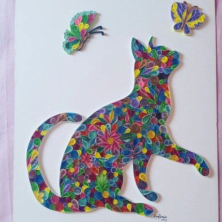 Cat Quilling paper | Quilling animals, Quilling cat, Quilling techniques