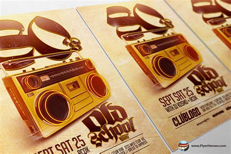 Old School Flyer Template on Behance