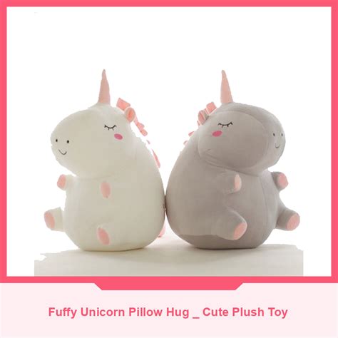 White Fluffy Unicorn Plush Toy Size L - CPD Singapore Education ...