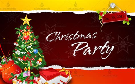 Colorful Christmas Party Tarpaulin PSD | x10Hosting: Free Hosting Community