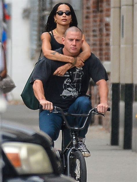 Zoë Kravitz Holds Onto Channing Tatum as He Bikes Them Around N.Y.C.