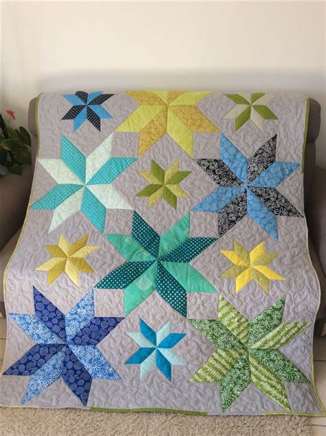 Variable star quilt top (pattern by The Midnight Quilt Show) is done ...