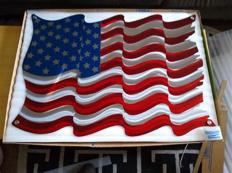 American Flag / Metal Wall Art / Outdoor Flag / ETSY Handmade - Etsy