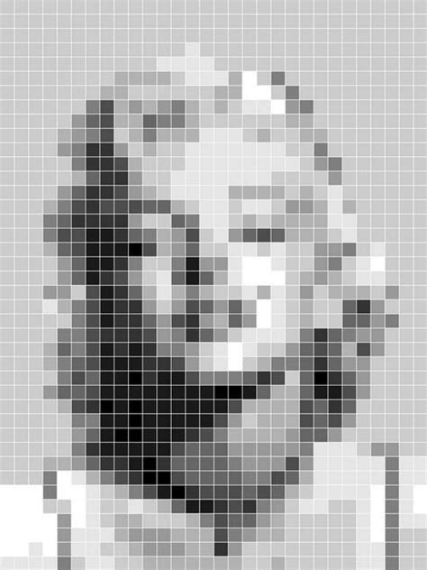 "Marilyn Monroe Pixelated" by Jeff Vorzimmer | Pixel art, Minecraft ...