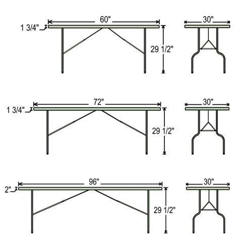 6 Banquet Table Dimensions - barn park camp site