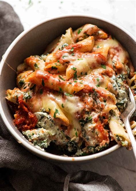 Spinach Ricotta Pasta Bake | RecipeTin Eats