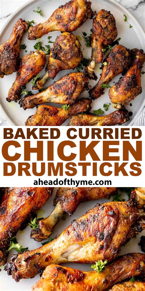 Baked Curried Chicken Drumsticks - Ahead of Thyme