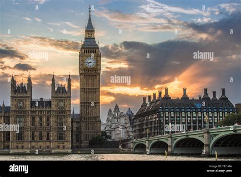 Big Ben at sunset Stock Photo - Alamy