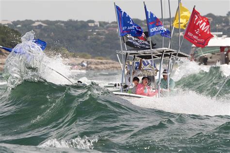 Trump Boat Parade Turns Choppy