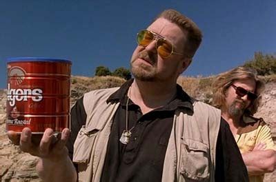 Walter Sobchak Holding Folgers Can Blank Template - Imgflip