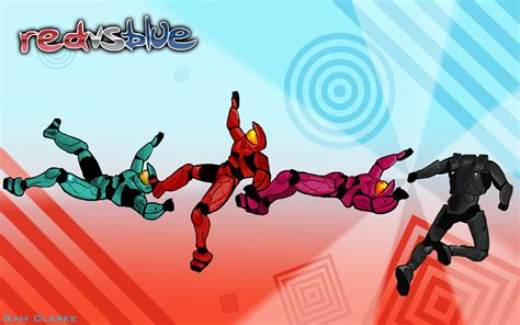 Red vs Blue Wallpaper by 0IFlyingVI0 on Newgrounds