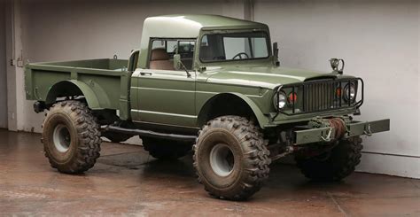 Silodrome: A Custom V8 Kaiser Jeep M715 Pickup Truck On 42″ Super Swamper Tires - Worldwide ...