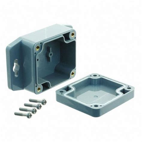 Buy Bud Industries PN-1329-DGMB, Nema 4x Plastic Box, Mounting Brackets ...