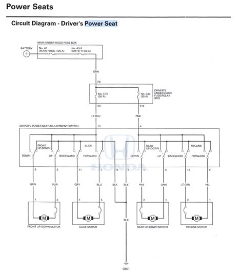 power seat wiring diagram - Wiring Diagram and Schematics