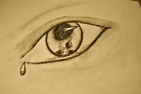 Angel Inside Eye Drawing by Asharani Rohit | Fine Art America