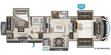 2022 Grand Design Solitude (Fifth Wheel) Floorplans | White Horse RV