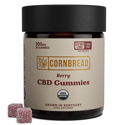 Cornbread Hemp: Full Spectrum CBD Gummies (Berry): 30ct 300mg | Leafly