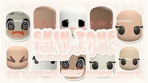 SKIN TONE FACE CODES PT.1! BERRY AVENUE FACE CODES, BLOXBURG CODES & BROOKHAVEN RP #roblox # ...