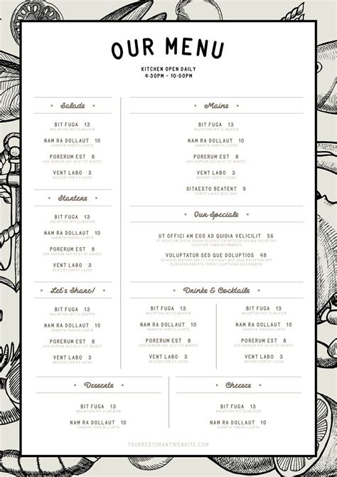 How to Make a Restaurant Menu Template in InDesign | Cafe menu design ...