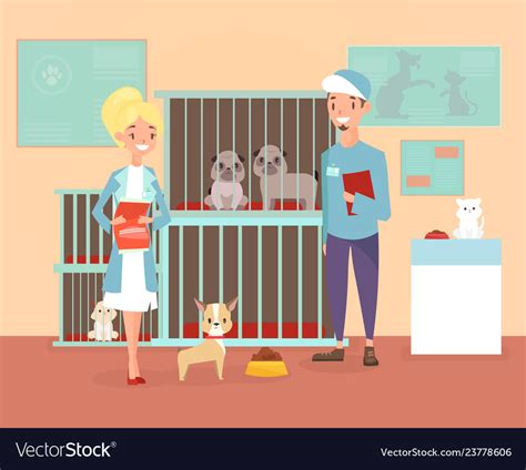 Animal shelter Royalty Free Vector Image - VectorStock