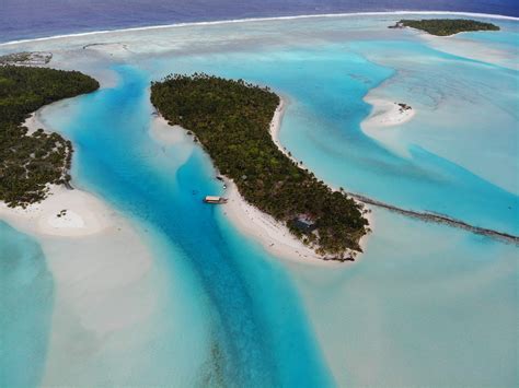 One Foot Island beach (One Foot Island Beach) 🏖️, Aitutaki island (Cook ...