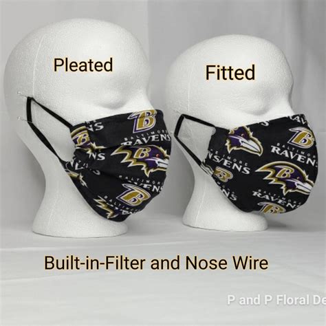 Baltimore Ravens Face Masks, Ravens NFL Face Masks, Ravens Cotton Face ...