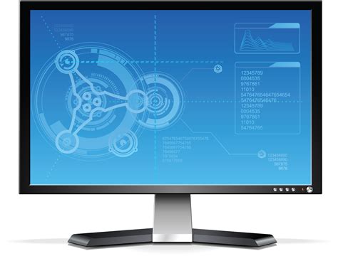 Computer Monitor for Data Visualization Technology Free HD PNG | PNG All