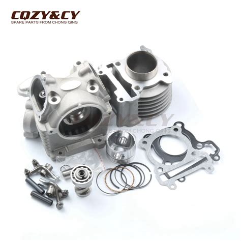 125cc 52.4mm Cylinder & Head Kit for YAMAHA BWS ZUMA 125 YW125 CYGNUS X ...