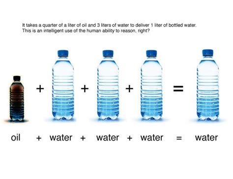 unbottled water: Is this an intelligent use of resources for 1 liter of ...