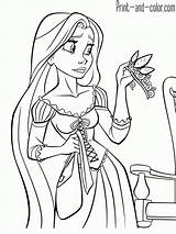 Printable Coloring Pages Rapunzel sketch template