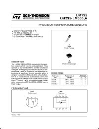 SGS-Thomson Microelectronics LM335 Series Datasheets. LM335Z, LM335D ...