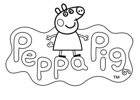 Logo of Peppa Pig Coloring Pages - Free Printable Coloring Pages