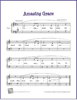 Amazing Grace | Free Beginner Harp Sheet Music (Digital Print)