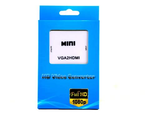 Mini Hdmi2vga Converter Box Adapter Hd1080p Hdmi To Vga With Audio Power For Xbox Dvd Ps3 ...