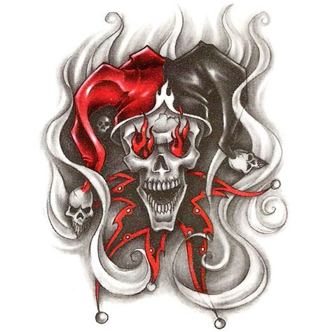 evil clown tattoo flash - Google Search Evil Clown Tattoos, Skull ...