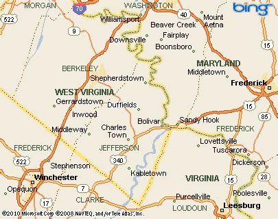 Duffields, West Virginia Area Map & More