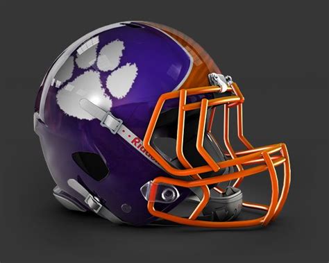 Concept Helmet - Clemson | Football helmet design, College football ...