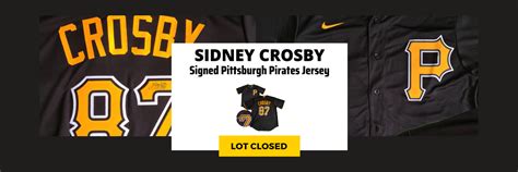 Sidney Crosby Signed Pittsburgh Pirates Jersey — Frameworth Sports Canada