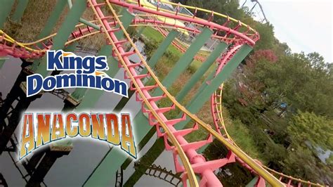 2018 Kings Dominion Anaconda Roller Coaster Front Seat On Ride HD POV - YouTube