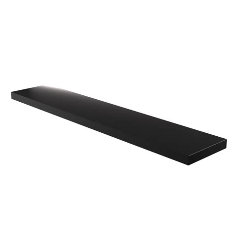 Floating Shelf Black Gloss 1200x240x38mm – Flexi Storage