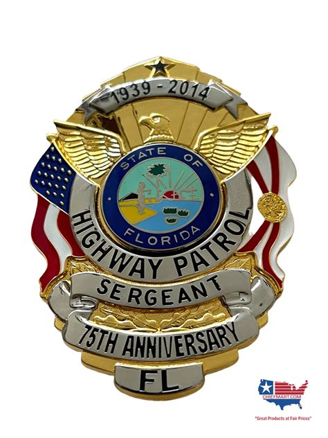 FLORIDA HIGHWAY PATROL TROOPER 75TH 2014 BADGE YEAR