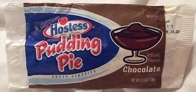 Vintage Hostess fruit pie paper wrapper (Chocolate Pudding) VERY RARE ...