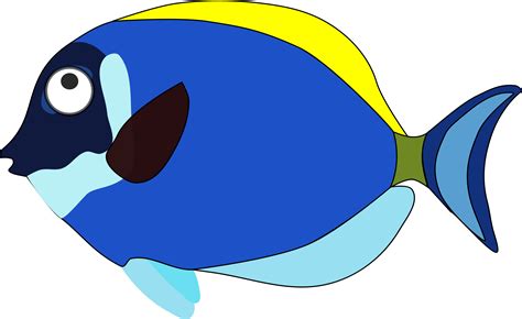 Blue Cartoon Fish - ClipArt Best