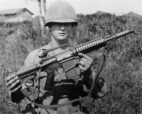 Vietnam War 1967 - Khe Sanh - Soldier Holding a Rifle | Flickr